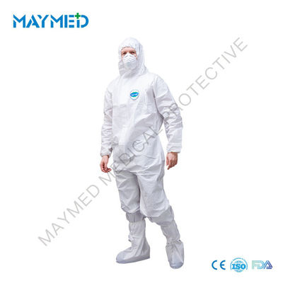 Anti Virus Disposable Medical Coveralls Safety Clothing against infective agents EN14126
